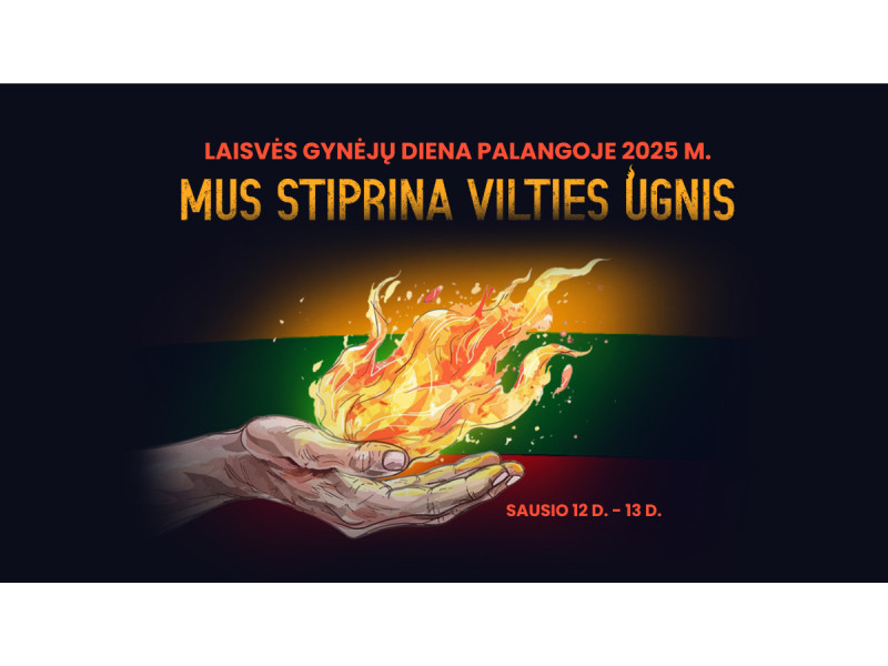 Laisvės gynėjų diena Palangoje 2025: „Mus stiprina vilties ugnis“