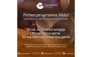 Palangos baseine - pirties programos šildo